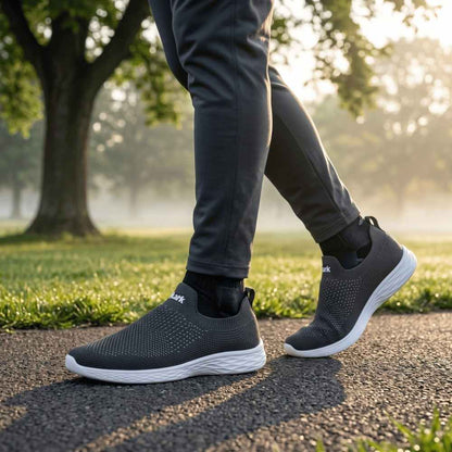 Lightweight Walking Shoes - মেডিকেটেড ইনসোল ফ্রী - Gray