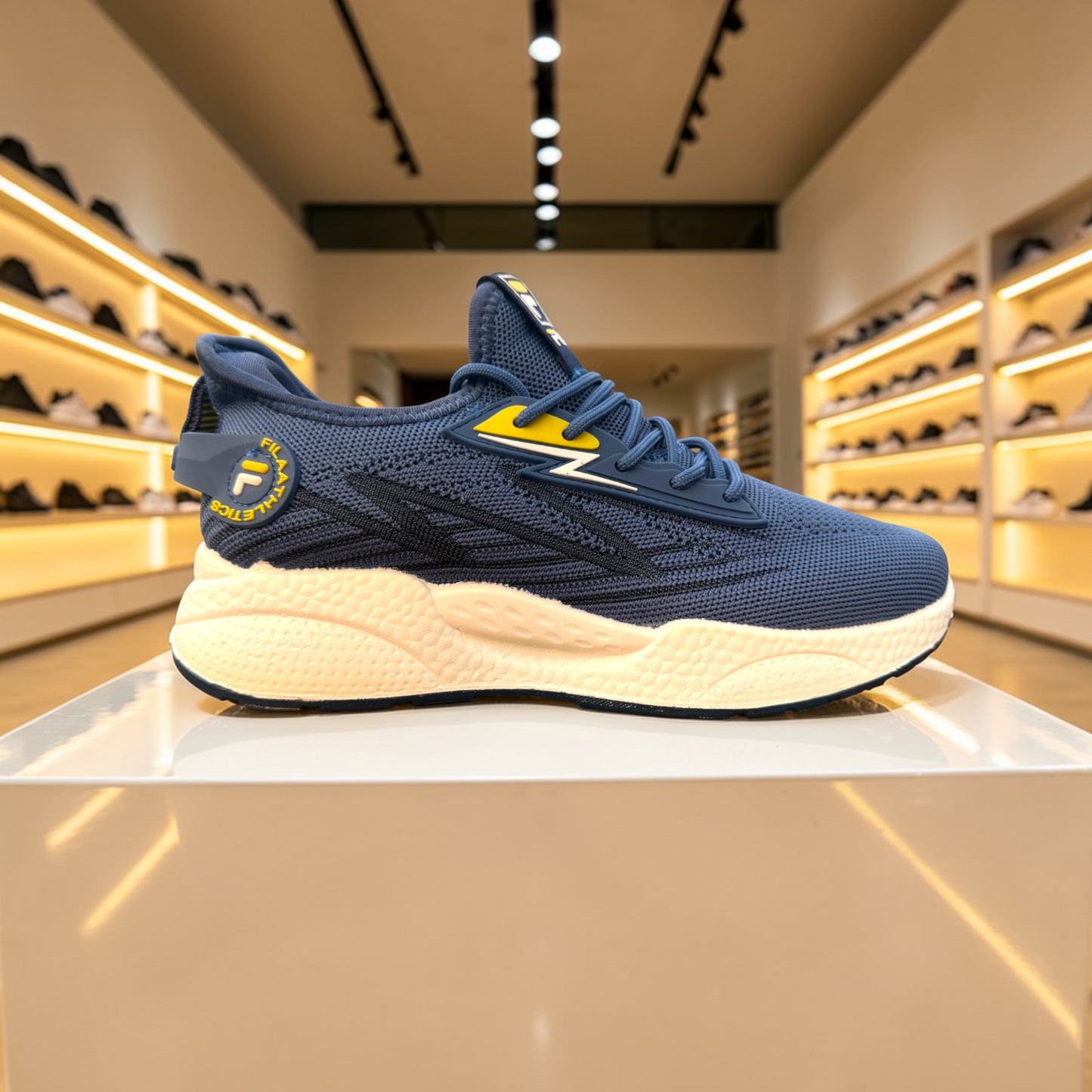 Fila Dark Blue বাইক,রানিং,জিম,ট্যুর ,ট্রাবেল,জগিং,অফিস,ক্যাজুয়াল,ক্যাম্পাস স্নিকার্স