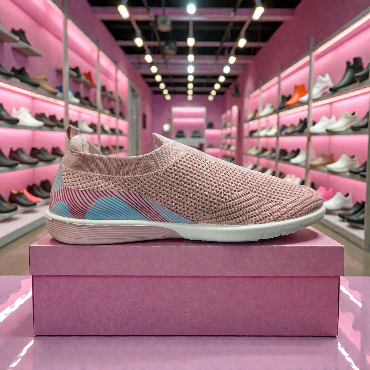 5525027 - Pink  Women's Sneakers – Running Casual Walking Shoe