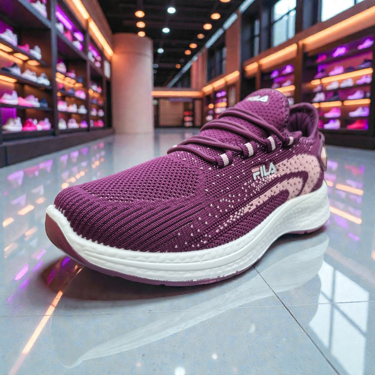 Purple Fila Women's Sneakers – Running Casual Walking Shoe