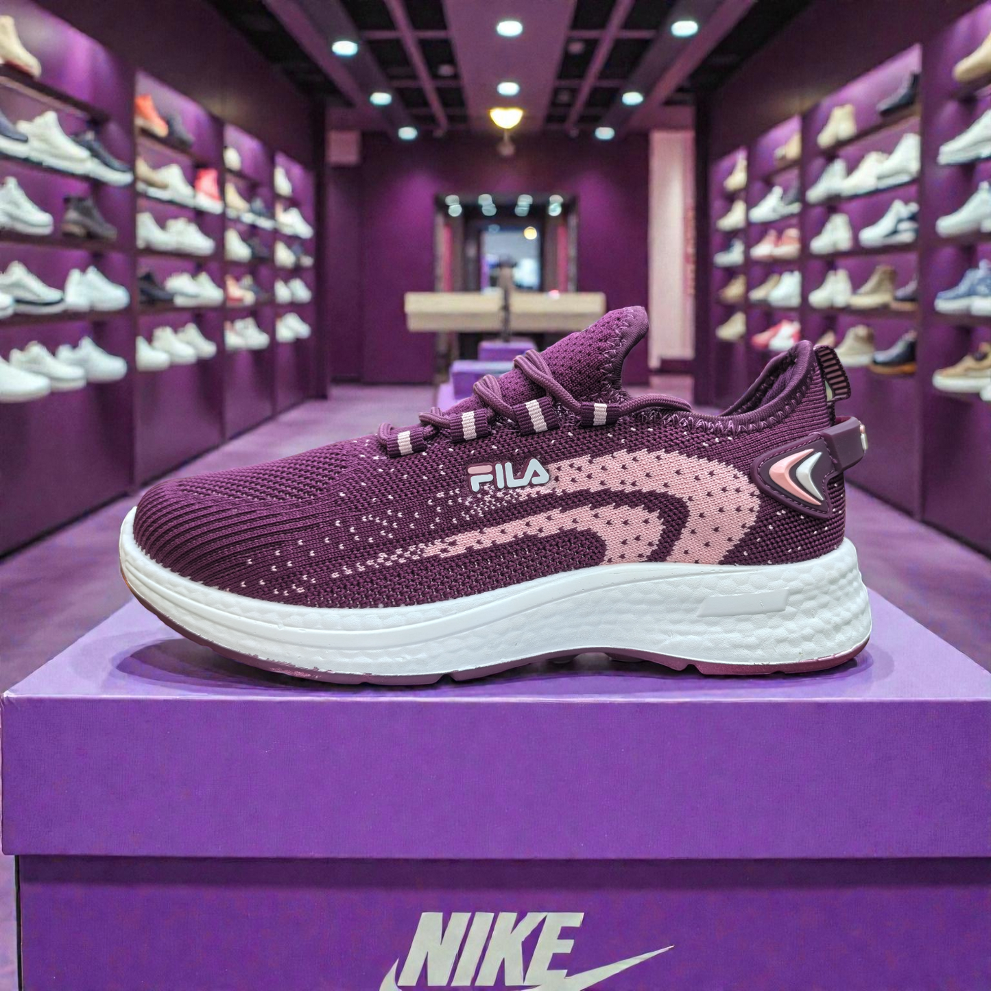 Purple Fila Women's Sneakers – Running Casual Walking Shoe