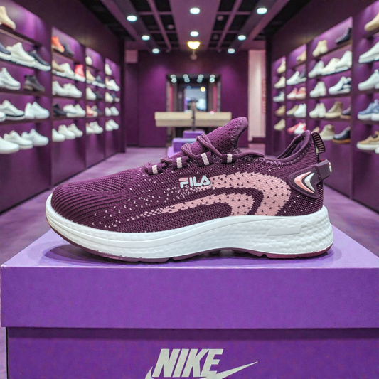 Purple Fila Women's Sneakers – Running Casual Walking Shoe